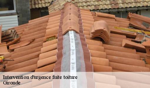 Intervention d'urgence fuite toiture 33 Gironde Etancheur Père et Fils