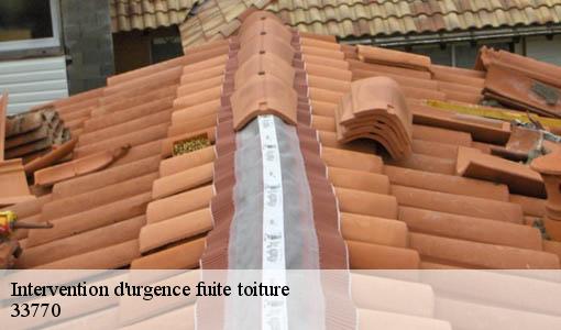Intervention d'urgence fuite toiture   salles-33770 Etancheur Père et Fils